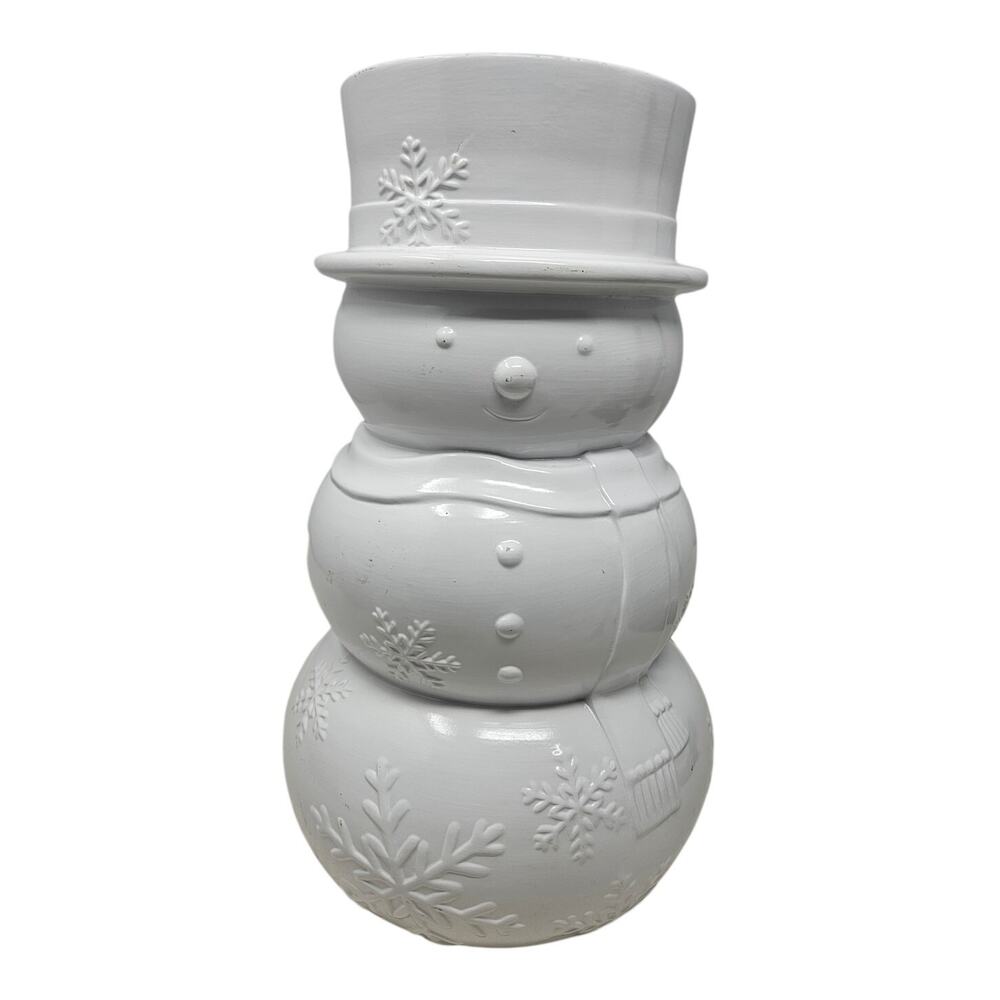 Yankee Candle Blizzard Snowman Scenterpiece Warmer White Christmas 12 in